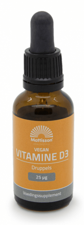 Mattisson HealthStyle Vitamine D3 Vegan Druppels - 25ML | Zensitivity Mattisson HealthStyle Vitamine D3 Vegan Druppels - kopen-vitamine online - Vitamine D kopen - supplementen kopen-voedingssupplementen-beste voedingssupplementen-supplementen bestellen-zensitivity