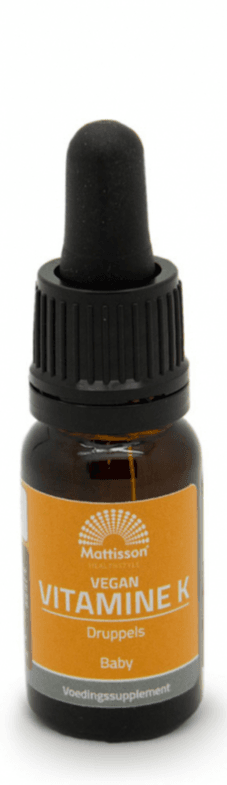 Mattisson Healthstyle Vitamine K Baby Vegan Druppels - Vitamine K kind kopen-vitamine online - Supplementen baby en kind kopen - supplementen kopen-voedingssupplementen-beste voedingssupplementen-supplementen bestellen-zensitivity
