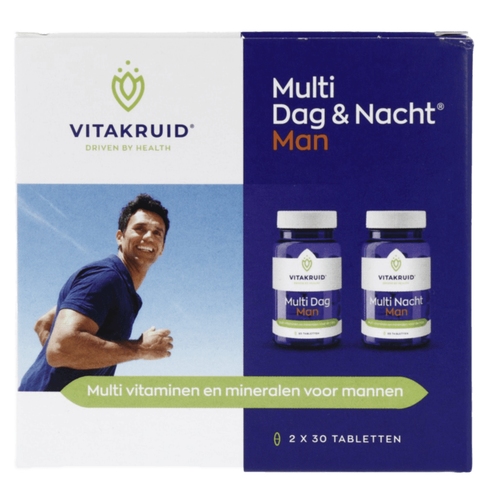 Multi Dag & Nacht Man 100% Vegan 2 x 30 - 60TB | Zensitivity Multi Dag & Nacht Man 100% Vegan 2 x 30 -  kopen-vitamine online - Multivitamine man kopen - supplementen kopen-voedingssupplementen-beste voedingssupplementen-supplementen bestellen-zensitivity
