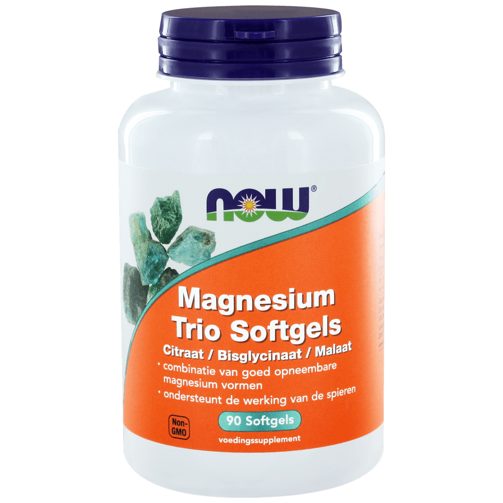 NOW Magnesium Trio Softgels - 90SG | Zensitivity NOW Magnesium Trio Softgels -  kopen-vitamine online - Magnesium kopen - supplementen kopen-voedingssupplementen-beste voedingssupplementen-supplementen bestellen-zensitivity