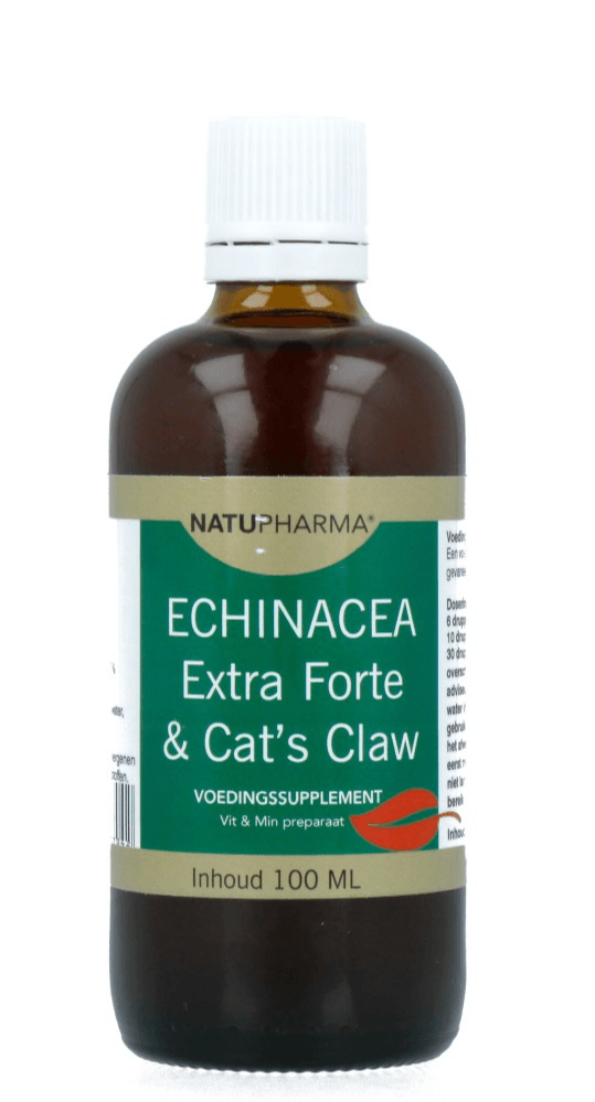 Natupharma Echinacea Extra Forte & Cat&apos;s Claw Druppels - Echinacea kopen-vitamine online - Weerstand kopen - supplementen kopen-voedingssupplementen-beste voedingssupplementen-supplementen bestellen-zensitivity