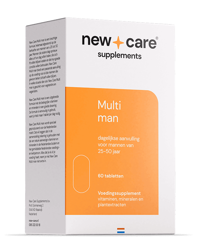 New Care Multi Man Tabletten - 60TB | Zensitivity New Care Multi Man Tabletten - kopen-vitamine online - Multivitamine man kopen - supplementen kopen-voedingssupplementen-beste voedingssupplementen-supplementen bestellen-zensitivity