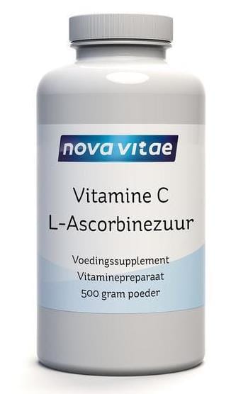 Nova Vitae Vitamine C Ascorbinezuur 500gr - 500GR | Zensitivity Nova Vitae Vitamine C Ascorbinezuur 500gr -  kopen-vitamine online - Vitamine C kopen - supplementen kopen-voedingssupplementen-beste voedingssupplementen-supplementen bestellen-zensitivity