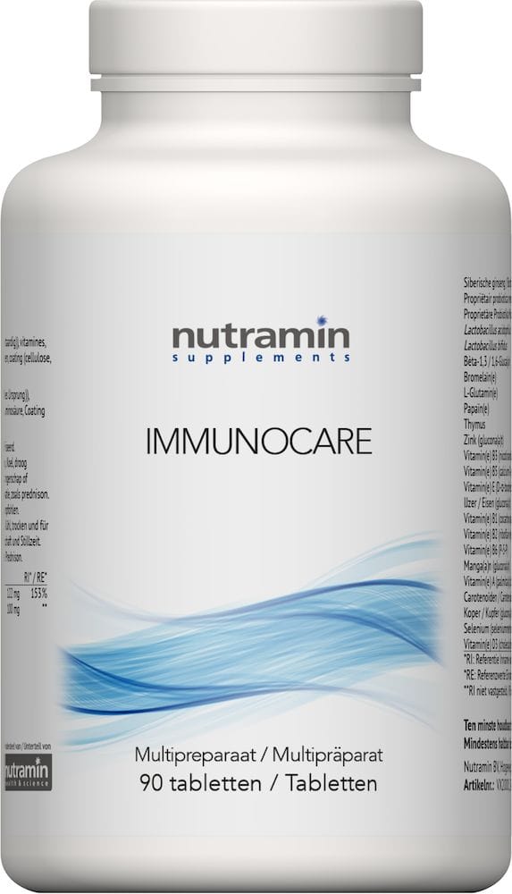 Nutramin Immunocare Tabletten - 90TB | Zensitivity Nutramin Immunocare Tabletten - Weerstand complex kopen-vitamine online - Weerstand kopen - supplementen kopen-voedingssupplementen-beste voedingssupplementen-supplementen bestellen-zensitivity