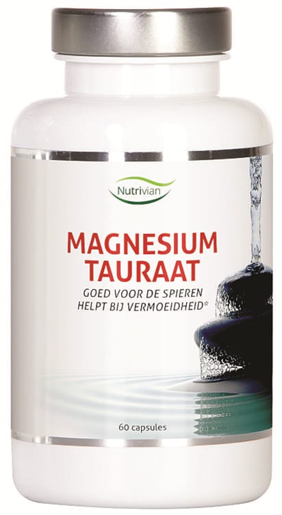 Nutrivian Magnesium Tauraat Capsules - 120CP | Zensitivity Nutrivian Magnesium Tauraat Capsules -  kopen-vitamine online - Magnesium kopen - supplementen kopen-voedingssupplementen-beste voedingssupplementen-supplementen bestellen-zensitivity