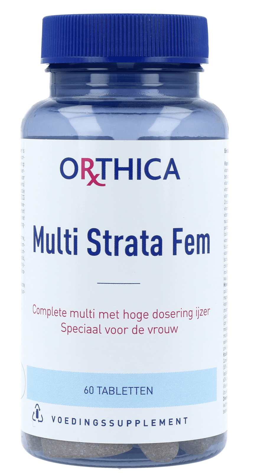 Orthica Strata Fem Tabletten - 60TB | Zensitivity Orthica Strata Fem Tabletten - kopen-vitamine online - Multivitamine vrouw kopen - supplementen kopen-voedingssupplementen-beste voedingssupplementen-supplementen bestellen-zensitivity