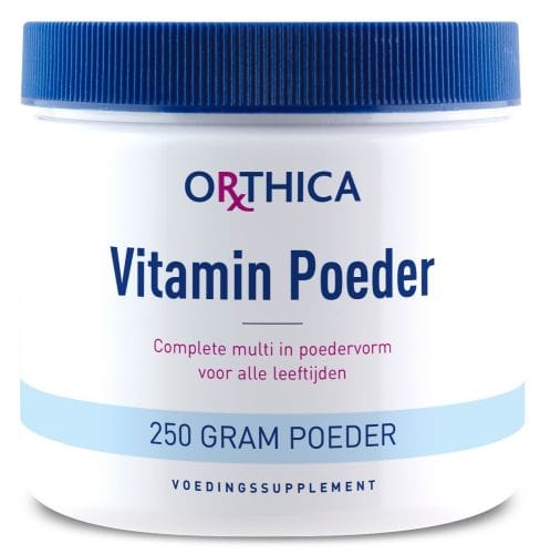 Orthica Vitamin Poeder - 250GR | Zensitivity Orthica Vitamin Poeder -  kopen-vitamine online - Algemene multivitaminen kopen - supplementen kopen-voedingssupplementen-beste voedingssupplementen-supplementen bestellen-zensitivity