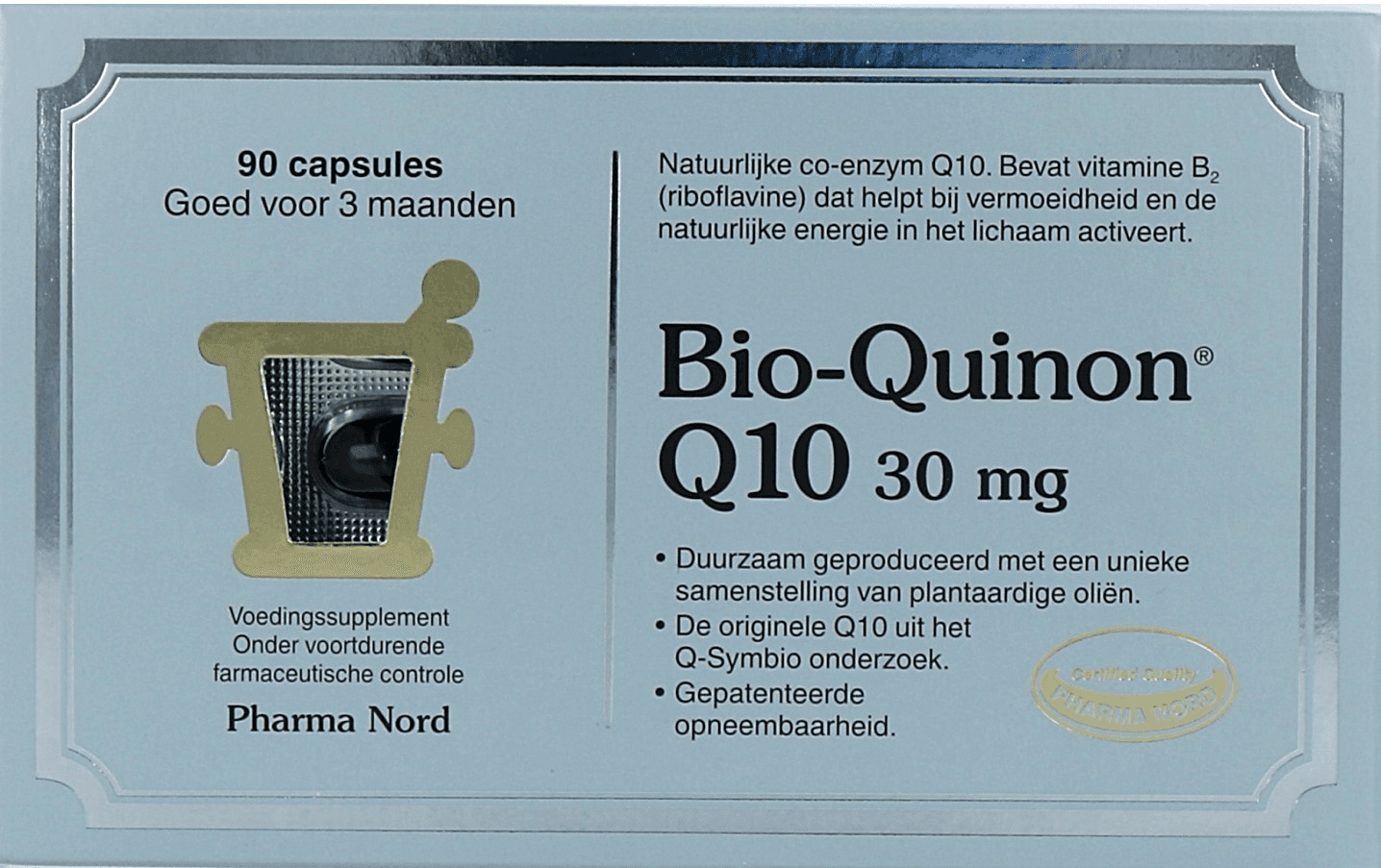 Pharma Nord Bio-Quinon Active Q10 30mg - 90CP | Zensitivity Pharma Nord Bio-Quinon Active Q10 30mg -  kopen-vitamine online - Q10 kopen - supplementen kopen-voedingssupplementen-beste voedingssupplementen-supplementen bestellen-zensitivity