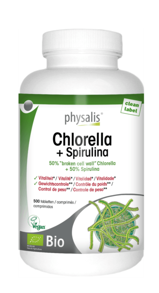 Physalis Chlorella + Spirulina Tabletten - Detox tabletten kopen-vitamine online - Detox kuur kopen - supplementen kopen-voedingssupplementen-beste voedingssupplementen-supplementen bestellen-zensitivity