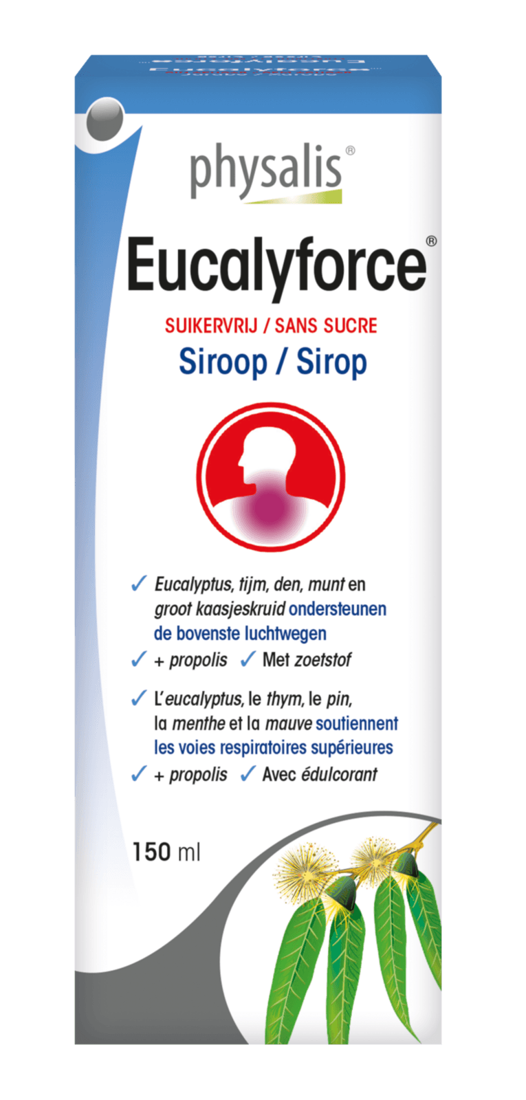 Physalis Eucalyforce Siroop - 150ML | Zensitivity Physalis Eucalyforce Siroop - Keelpijn (medische hulpmiddelen) kopen-vitamine online - Keel en gezonde luchtwegen kopen - supplementen kopen-voedingssupplementen-beste voedingssupplementen-supplementen bestellen-zensitivity