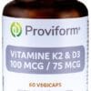 Proviform Vitamine K2 100 mcg & D3 75 mcg Capsules - Sterke botten kopen-vitamine online - Botten supplementen kopen - supplementen kopen-voedingssupplementen-beste voedingssupplementen-supplementen bestellen-zensitivity