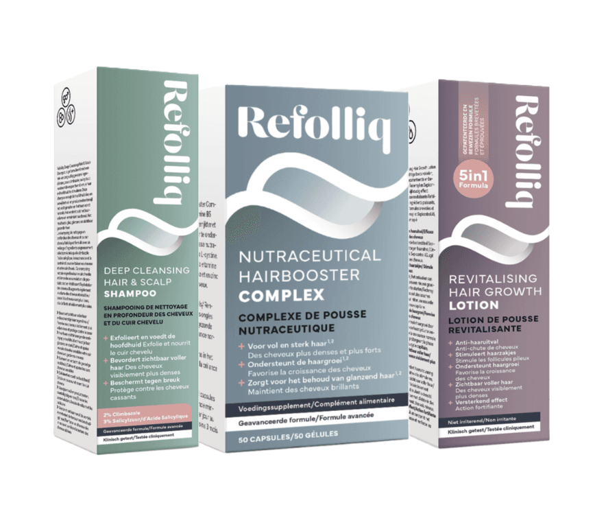 Refolliq Complete 3-step Hair Booster Kit - Haaruitval kopen-vitamine online - Haarverzorging kopen - supplementen kopen-voedingssupplementen-beste voedingssupplementen-supplementen bestellen-zensitivity