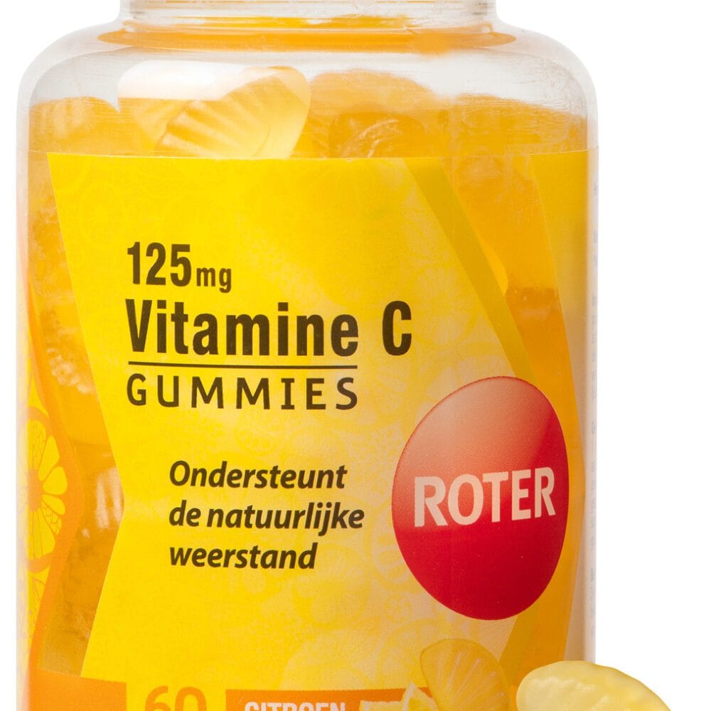 Roter Vitamine C 125mg Gummies -  kopen-vitamine online - Vitamine C kopen - supplementen kopen-voedingssupplementen-beste voedingssupplementen-supplementen bestellen-zensitivity