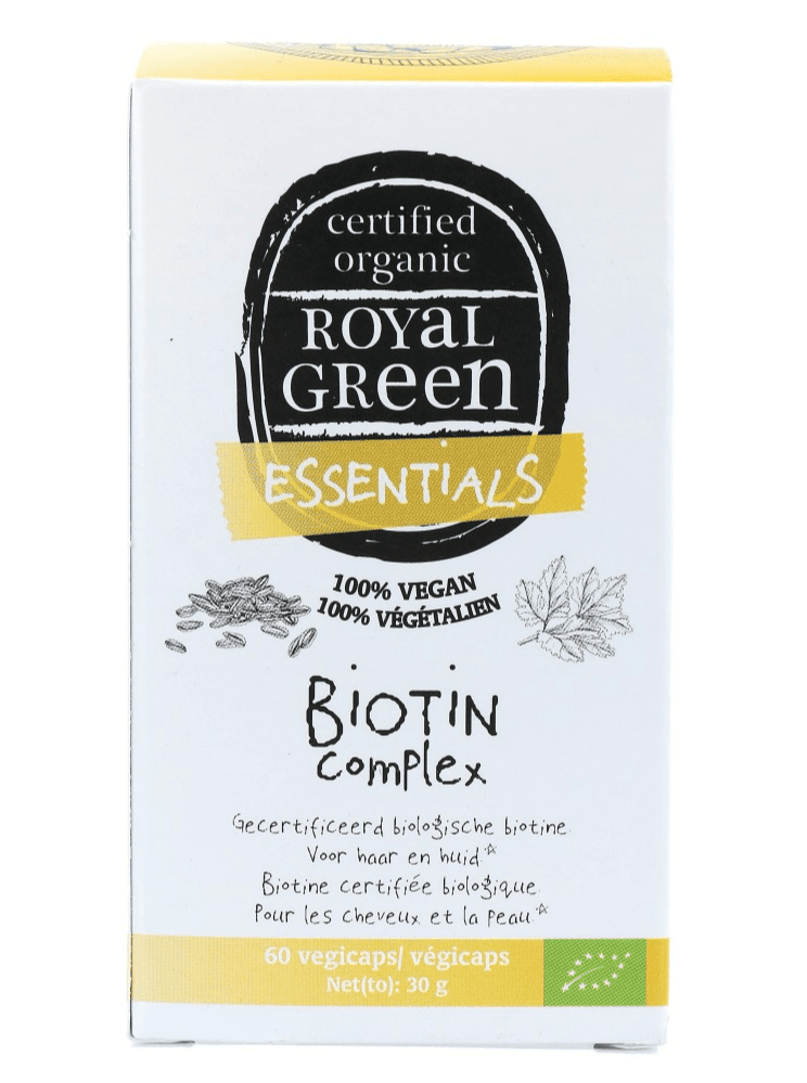 Royal Green Biotin Complex Capsules - Vitamine B8 (Biotine) kopen-vitamine online - Vitamine B kopen - supplementen kopen-voedingssupplementen-beste voedingssupplementen-supplementen bestellen-zensitivity