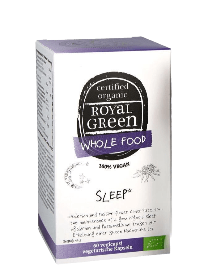 Royal Green Whole Food Sleep Vegicaps - Goede nachtrust complex kopen-vitamine online - Goede nachtrust kopen - supplementen kopen-voedingssupplementen-beste voedingssupplementen-supplementen bestellen-zensitivity