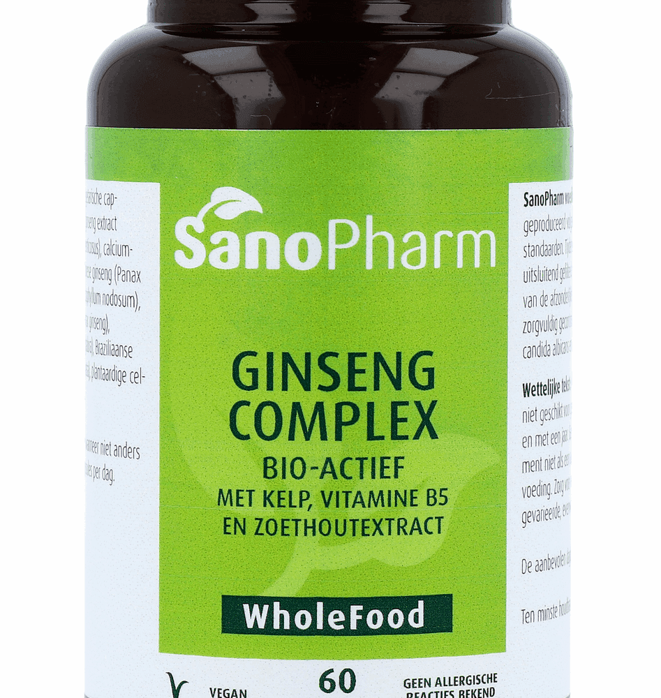 Sanopharm Ginseng Complex Capsules -  kopen-vitamine online - Vochtbalans en nieren kopen - supplementen kopen-voedingssupplementen-beste voedingssupplementen-supplementen bestellen-zensitivity