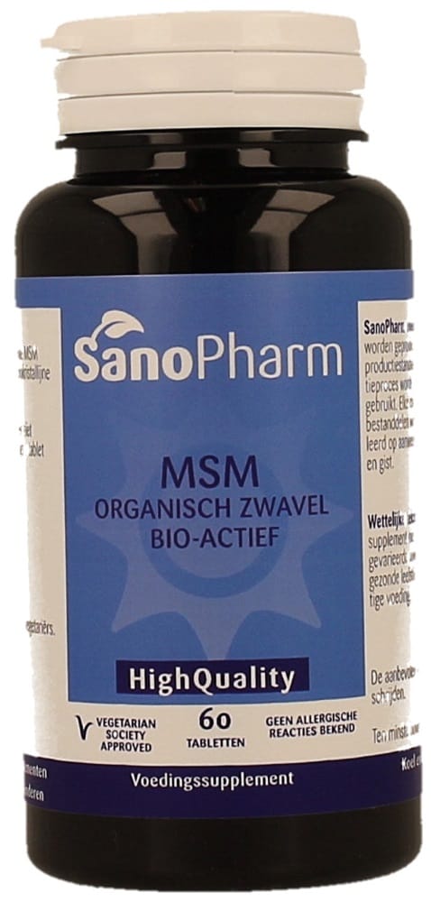 Sanopharm MSM Tabletten - MSM kopen-vitamine online - Glucosamine-Chondroitine-MSM kopen - supplementen kopen-voedingssupplementen-beste voedingssupplementen-supplementen bestellen-zensitivity