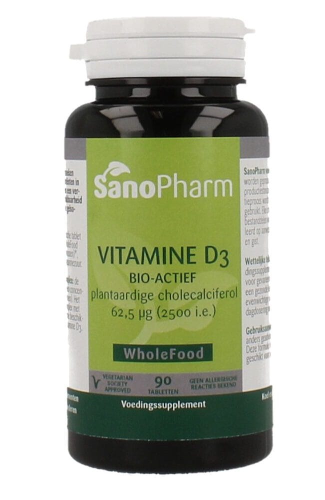 Sanopharm Vitamine D3 Bio-Actief Tabletten -  kopen-vitamine online - Vitamine D kopen - supplementen kopen-voedingssupplementen-beste voedingssupplementen-supplementen bestellen-zensitivity