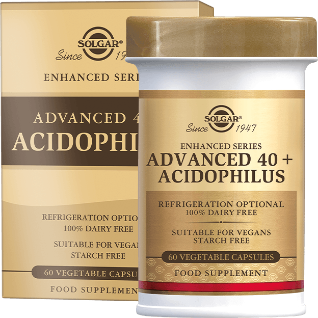 Solgar Advanced 40+ Acidophilus Probiotica Capsules - 60VCP | Zensitivity Solgar Advanced 40+ Acidophilus Probiotica Capsules -  kopen-vitamine online - Probiotica kopen - supplementen kopen-voedingssupplementen-beste voedingssupplementen-supplementen bestellen-zensitivity