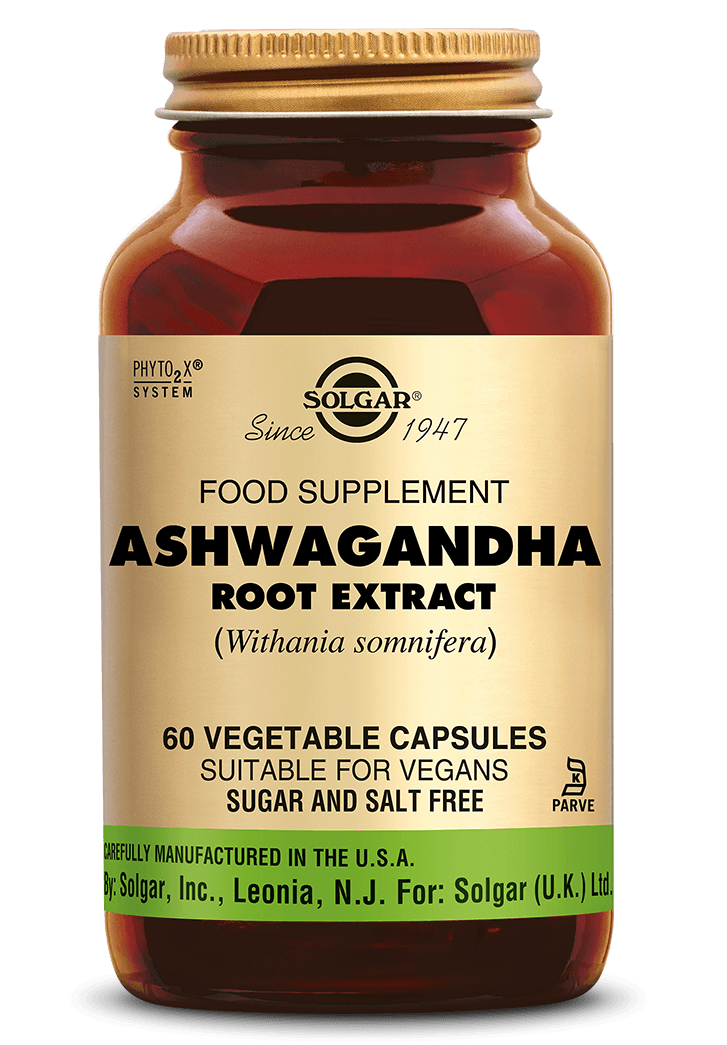 Solgar Ashwagandha Root Extract Vegicaps - 60VCP | Zensitivity Solgar Ashwagandha Root Extract Vegicaps - kopen-vitamine online - Ashwagandha kopen - supplementen kopen-voedingssupplementen-beste voedingssupplementen-supplementen bestellen-zensitivity