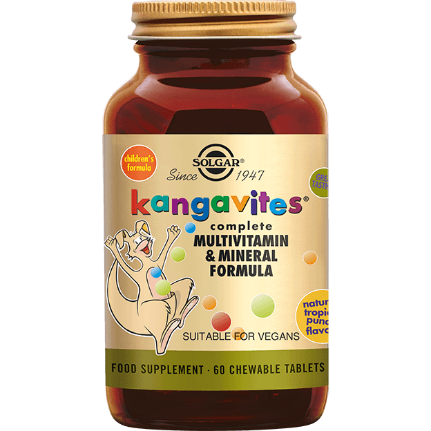 Solgar Kangavites™ Tropical Punch Multivitamine kauwtabletten voor Kinderen - 120KTB | Zensitivity Solgar Kangavites™ Tropical Punch Multivitamine kauwtabletten voor Kinderen -  kopen-vitamine online - Multivitamine kind kopen - supplementen kopen-voedingssupplementen-beste voedingssupplementen-supplementen bestellen-zensitivity