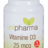 Unipharma Vitamine D3 25mcg Capsules - 180CP | Zensitivity Unipharma Vitamine D3 25mcg Capsules -  kopen-vitamine online - Vitamine D kopen - supplementen kopen-voedingssupplementen-beste voedingssupplementen-supplementen bestellen-zensitivity