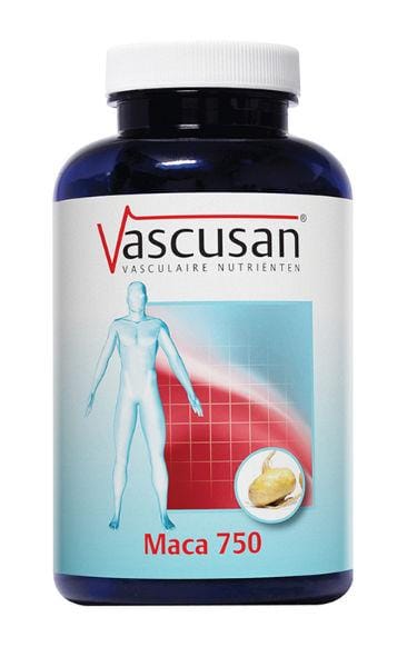 Vascusan Maca 750 Capsules 120st - Maca kopen-vitamine online - Superfood kopen - supplementen kopen-voedingssupplementen-beste voedingssupplementen-supplementen bestellen-zensitivity