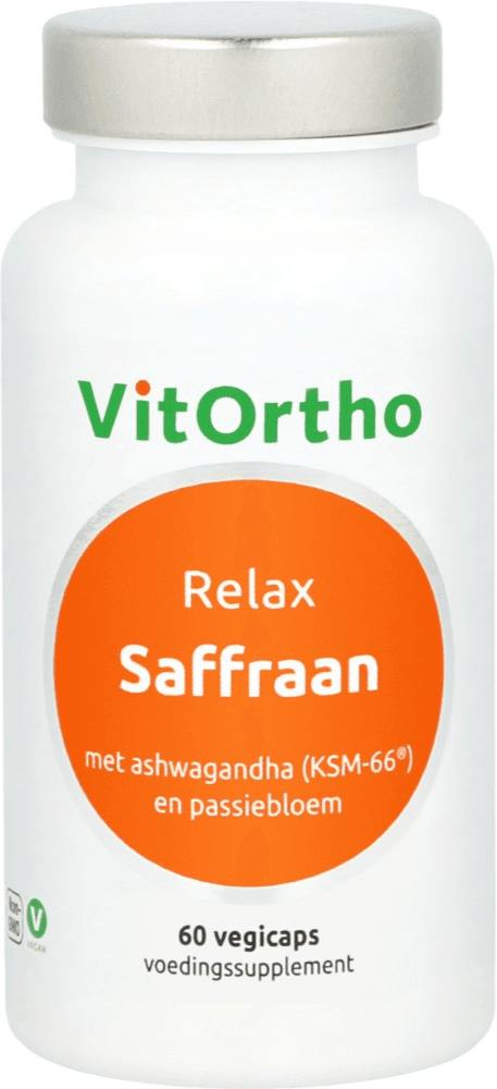VitOrtho Saffraan Relax Capsules -  kopen-vitamine online - Ashwagandha kopen - supplementen kopen-voedingssupplementen-beste voedingssupplementen-supplementen bestellen-zensitivity