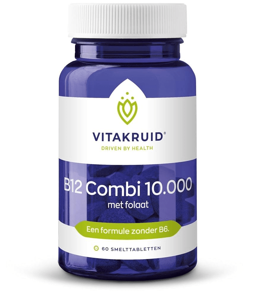 Vitakruid B12 Combi 10.000® met Actief Folaat Vitamine - 60TB | Zensitivity Vitakruid B12 Combi 10.000® met Actief Folaat Vitamine - Vitamine B12 kopen-vitamine online - Vitamine B kopen - supplementen kopen-voedingssupplementen-beste voedingssupplementen-supplementen bestellen-zensitivity
