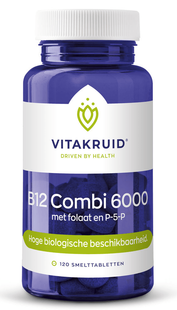 Vitakruid B12 Combi 6.000® Smelttabletten - 120TB | Zensitivity Vitakruid B12 Combi 6.000® Smelttabletten - Vitamine B12 kopen-vitamine online - Vitamine B kopen - supplementen kopen-voedingssupplementen-beste voedingssupplementen-supplementen bestellen-zensitivity