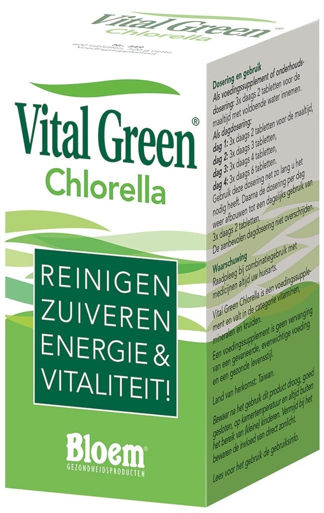 Vital Green Chlorella Tabletten - 600TB | Zensitivity Vital Green Chlorella Tabletten - Chlorella kopen-vitamine online - Superfood kopen - supplementen kopen-voedingssupplementen-beste voedingssupplementen-supplementen bestellen-zensitivity