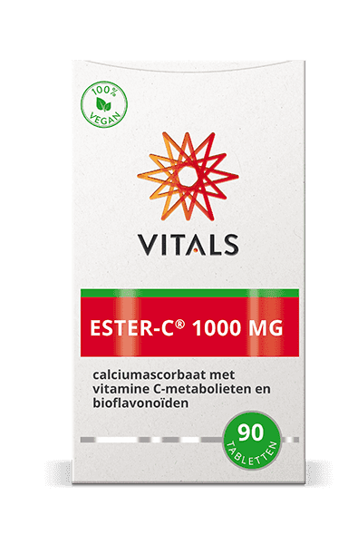 Vitals Ester-C 1000mg Tabletten - Vitamine C tabletten kopen-vitamine online - Vitamine C kopen - supplementen kopen-voedingssupplementen-beste voedingssupplementen-supplementen bestellen-zensitivity