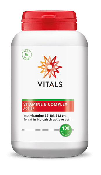 Vitals Vitamine B Complex Actief Capsules - 100CP | Zensitivity Vitals Vitamine B Complex Actief Capsules - Vitamine B complex kopen-vitamine online - Vitamine B kopen - supplementen kopen-voedingssupplementen-beste voedingssupplementen-supplementen bestellen-zensitivity