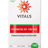 Vitals Vitamine B1 100mg Capsules - Vitamine B1 kopen-vitamine online - Vitamine B kopen - supplementen kopen-voedingssupplementen-beste voedingssupplementen-supplementen bestellen-zensitivity
