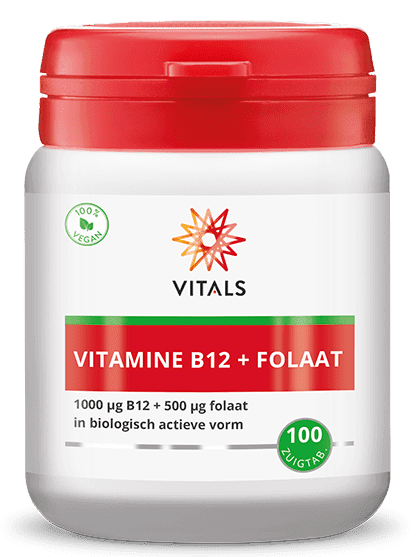 Vitals Vitamine B12 1000mcg + Folaat 500mcg Zuigtabletten - 100ZTB | Zensitivity Vitals Vitamine B12 1000mcg + Folaat 500mcg Zuigtabletten - Vitamine B12 kopen-vitamine online - Vitamine B kopen - supplementen kopen-voedingssupplementen-beste voedingssupplementen-supplementen bestellen-zensitivity