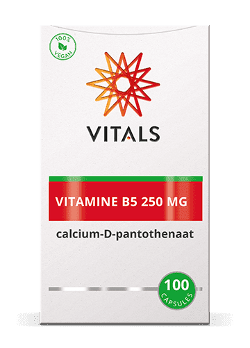 Vitals Vitamine B5 250mg Capsules - Vitamine B5 kopen-vitamine online - Vitamine B kopen - supplementen kopen-voedingssupplementen-beste voedingssupplementen-supplementen bestellen-zensitivity