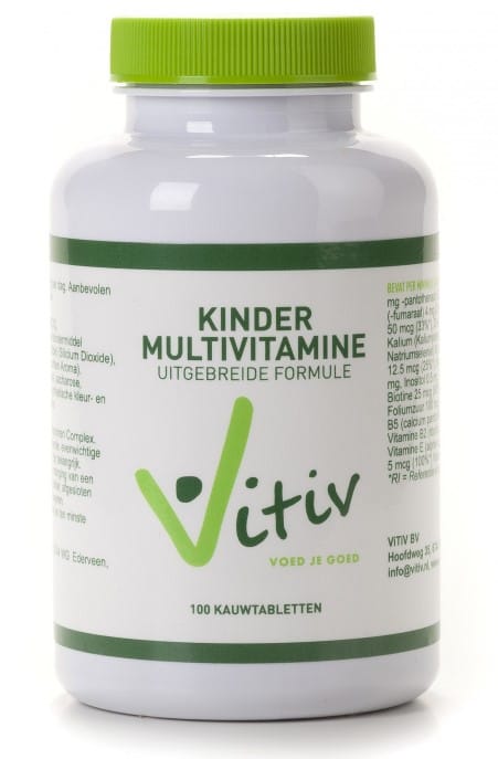 Vitiv Kinder Multivitamine Kauwtabletten - 100TB | Zensitivity Vitiv Kinder Multivitamine Kauwtabletten -  kopen-vitamine online - Multivitamine kind kopen - supplementen kopen-voedingssupplementen-beste voedingssupplementen-supplementen bestellen-zensitivity