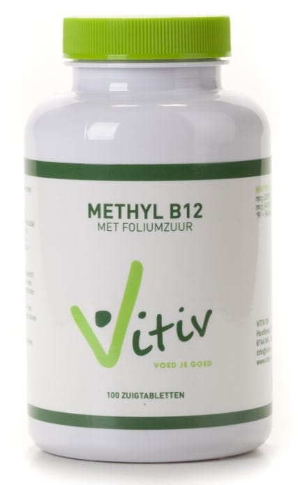 Vitiv Methyl B12 Zuigtabletten - 100ZTB | Zensitivity Vitiv Methyl B12 Zuigtabletten - Vitamine B12 kopen-vitamine online - Vitamine B kopen - supplementen kopen-voedingssupplementen-beste voedingssupplementen-supplementen bestellen-zensitivity