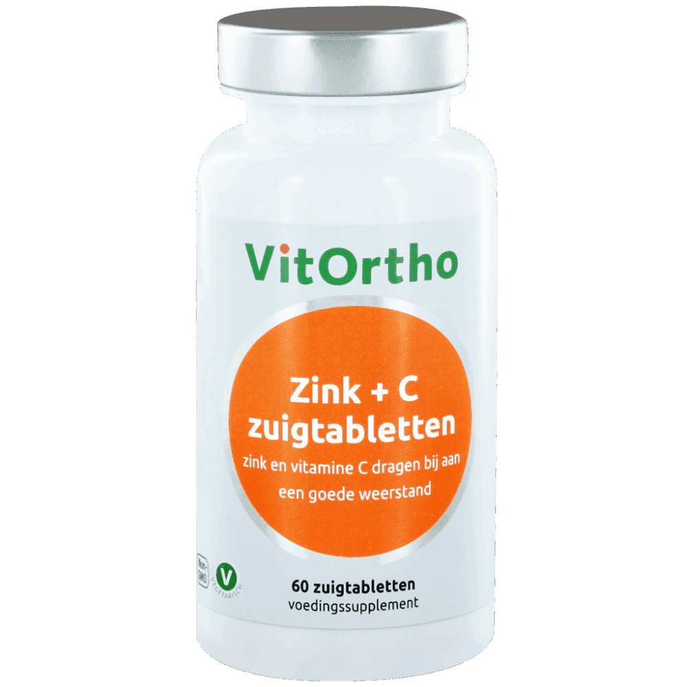 Vitortho Zink + C Zuigtabletten -  kopen-vitamine online - Zink kopen - supplementen kopen-voedingssupplementen-beste voedingssupplementen-supplementen bestellen-zensitivity