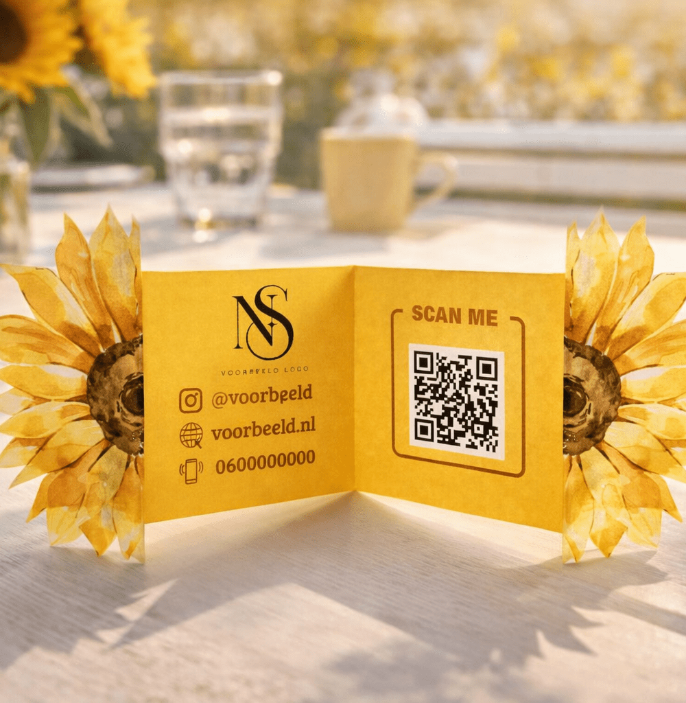 zonnebloem visitekaartjes