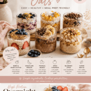 High Protein Overnight Oats Recipes - zensitivity-zensitivity.nl - schijf van vijf-ontbijt tips