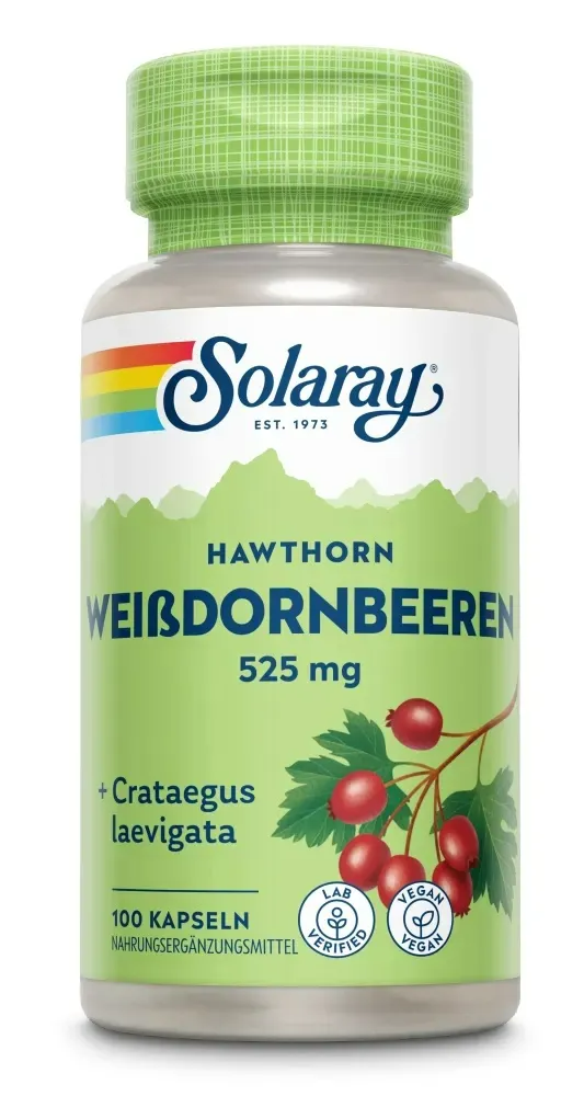 Solaray Meidoornbessen Capsules Meidoorn (Crataegus)